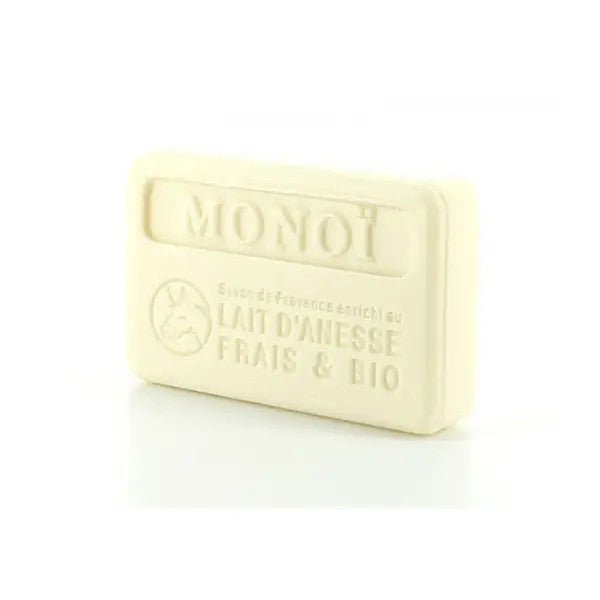 Savon Bio au Lait d'Âne Monoï (100 g) - French Soap Wholesale