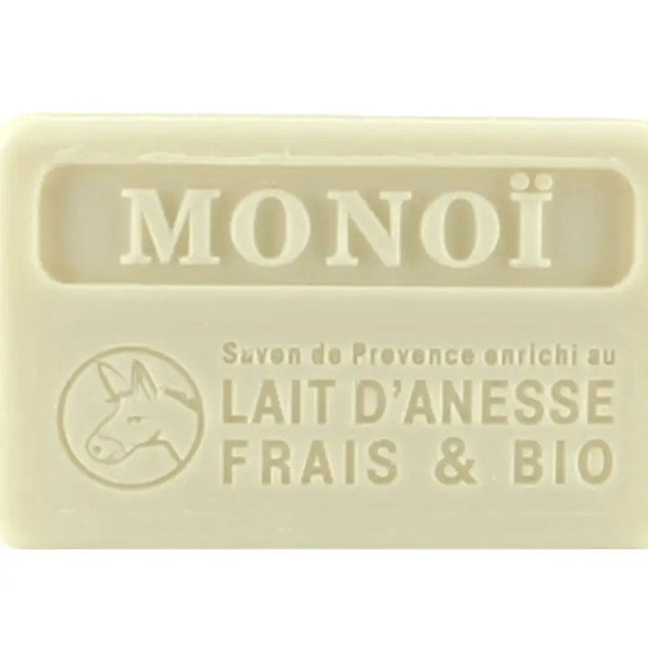 Savon Bio au Lait d'Âne Monoï (100 g) - French Soap Wholesale