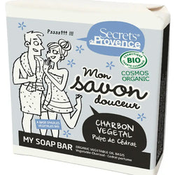 Savon Bio Charbon Végétal Cédrat (100 g) - Secrets de Provence