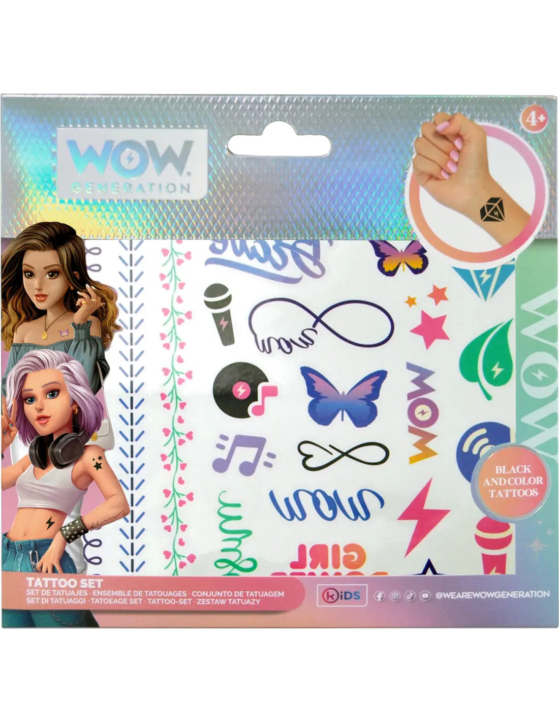 Set de Tatouages Temporaires (50 unités) - WOW Generation