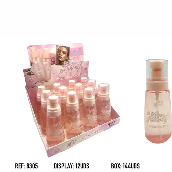 Spray Fixateur de Maquillage à la Rose - Yes Love