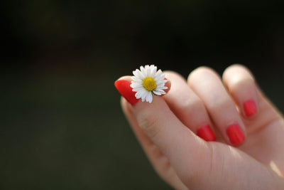 Ongles soignés avec vernis semi-permanent rouge – Manucure professionnelle Cosmesud Baillargues