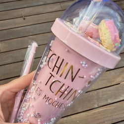 Verre à paille confettis « Tchin Tchin les moches » - Les Vilaines Filles